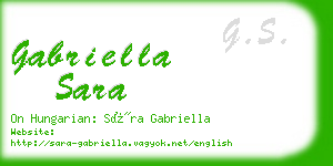 gabriella sara business card